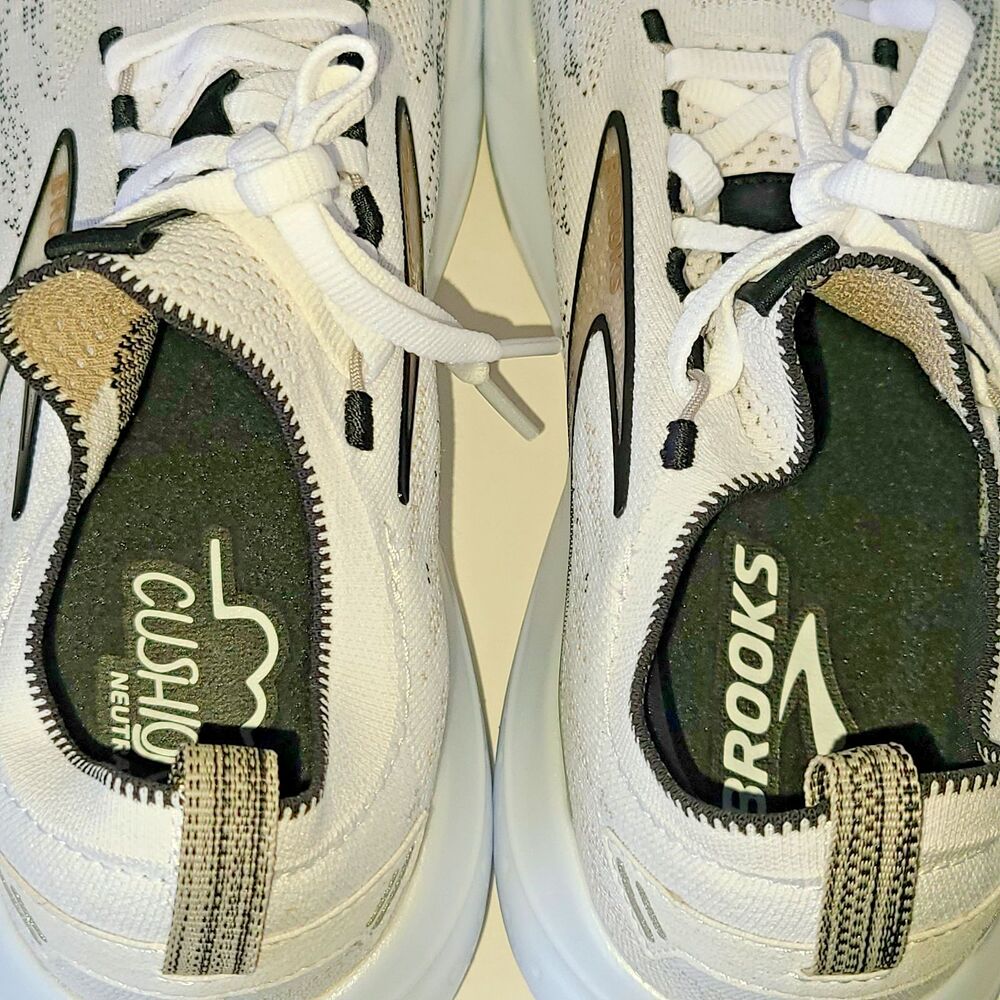 Brooks Glycerin 21 StealthFit Running Shoes Women's 9.5 B White Gray NWOB - Picture 11 of 14